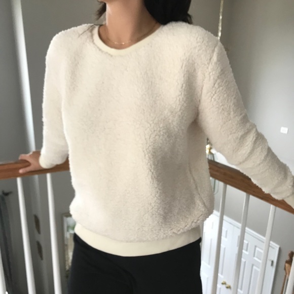 Fuzzy Crewneck Sweater - Picture 1 of 4